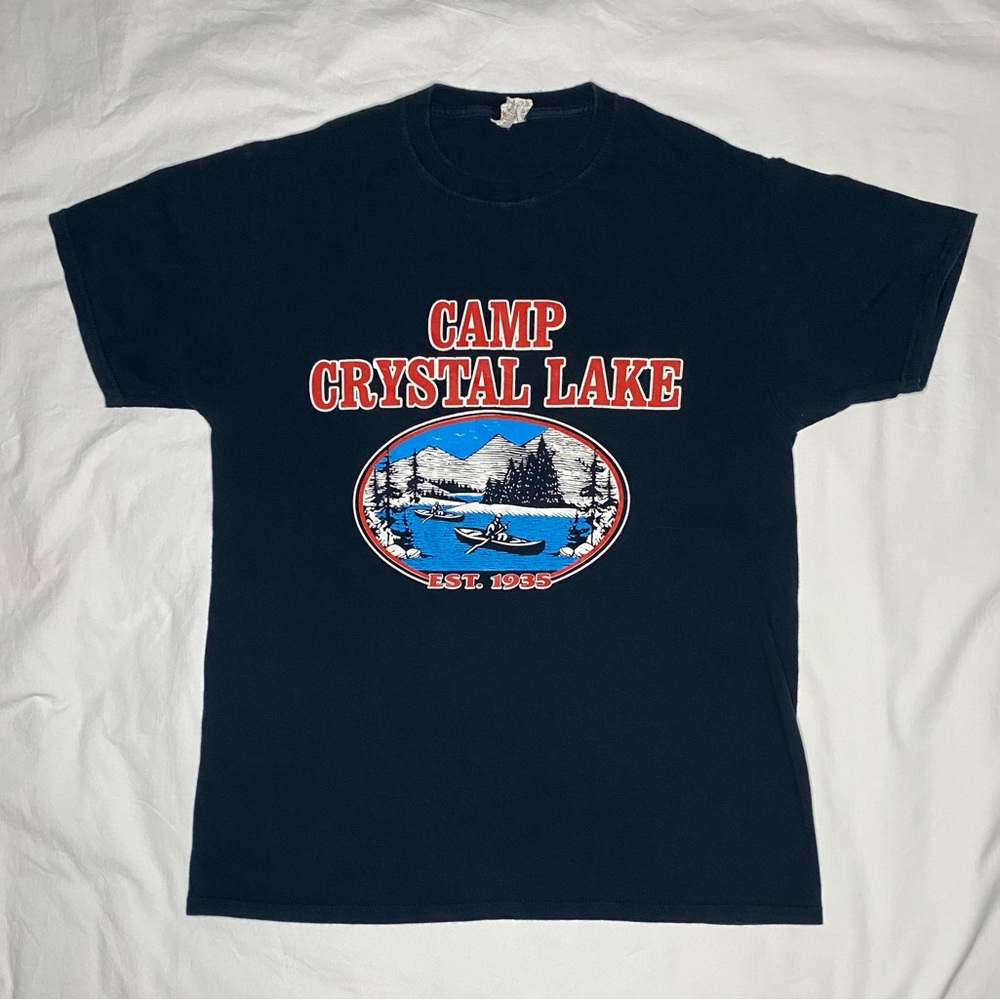 Vintage Friday the 13th Crystal Lake Camp Counselor Tee Shirt M Med